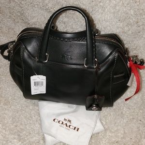 Coach Ace Satchel (black) NWT